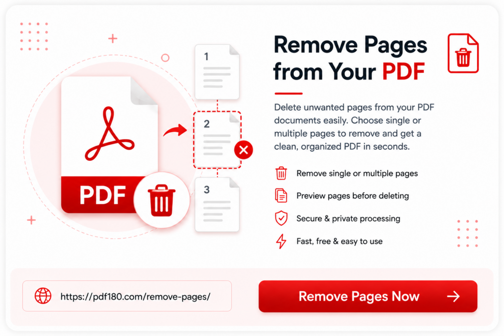remove pages